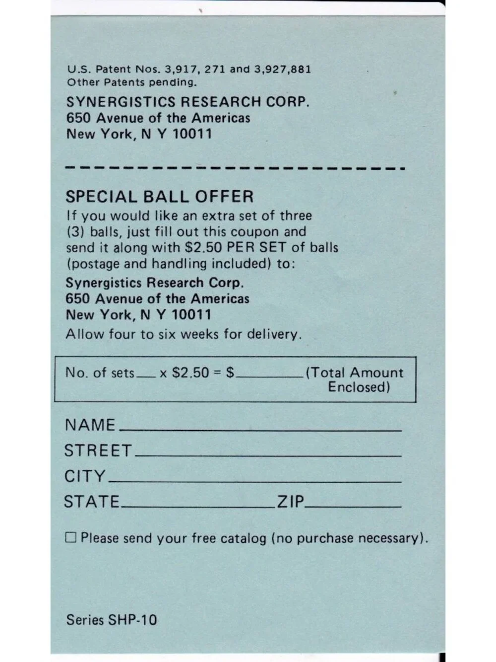 1979 Superman Magic-Catch Game Instructions Synergistics DC Comics SHP-10